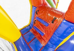 Cojín de aire inflable con tobogán y cocodrilo 3d como entrada a la venta para niños