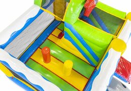 Comprar colchón de aire hinchable con tobogán en tema pirata para niños