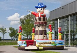 Opblaasbare Klimtoren Piraat bestellen in thema piraten voor kids bij JB Inflatables