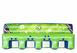 Comprar tejo hinchable de fútbol de pared en verde con azul para niños