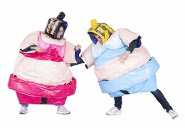 Se venden 2 trajes de sumo big mama en rosa y en azul para luchar