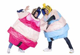 Pide 2 trajes de sumo big mama en rosa y en azul para luchar