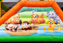 Mega carrera de obstáculos Jungle Adventure Run a la venta en JB Inflatables