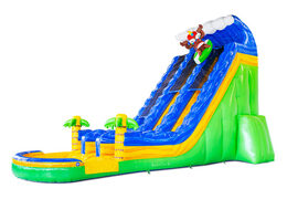 Comprar tobogán acuático hinchable Waterslide D22 Hawaii con temática tropical