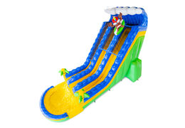 Tobogán acuático hinchable Waterslide D22 Hawaii con tema tropical con palmeras a la venta