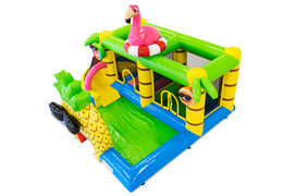 Comprar Castillo hinchable Flamingo con estampados para niños. Pide castillos hinchables online en JB Hinchables España