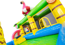 Castillo hinchable para niños con temática de Flamingo. Comprar inflables en línea en JB Hinchables España