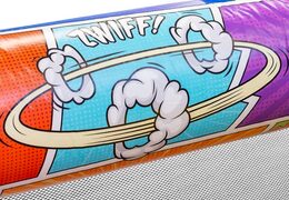Comprar 13 metros Pista americana inflable en tema Cómic para niños. Ordene pistas americanas inflables ahora en línea en JB Hinchables España