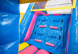 Comprar 13 metros Pista americana inflable en tema Flamingo para niños. Ordene pistas americanas inflables ahora en línea en JB Hinchables España