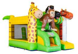 Mini castillo hinchable Multiplay con temática Jungle a la venta en JB Inflatables. Ordene los saltadores inflables en JB Hinchables España