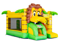 Mini castillo hinchable Multiplay con temática de León a la venta en JB Inflatables. Ordene los saltadores inflables en JB Hinchables España