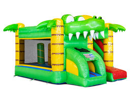 Mini castillo hinchable Multiplay con temática Cocodrilo a la venta en JB Inflatables. Ordene los saltadores inflables en JB Hinchables España