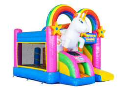 Mini castillo hinchable Multiplay con temática Unicornio a la venta en JB Inflatables. Ordene los saltadores inflables en JB Hinchables España