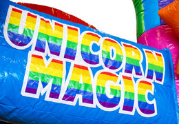 Venta de Mini castillo hinchable Multiplay con temática de Unicornios para niños. Pide ahora castillos hinchables en JB Hinchables España