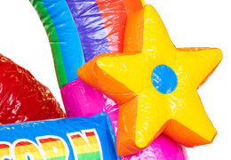 Pide castillo hinchable Mini Multiplay con tema Unicornio para niños. Comprar castillos hinchables en JB Hinchables España