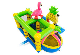 Comprar Castillo hinchable Flamingo para niños. Pide castillos hinchables online en JB Hinchables España