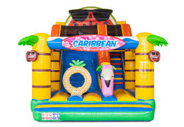 Ordene el cojín de aire inflable Multi Slide con tobogán en el tema del Caribe para niños. Comprar colchonetas hinchables online en JB Hinchables España