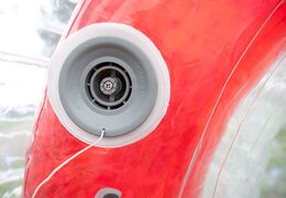 detalle del juego del castillo hinchable