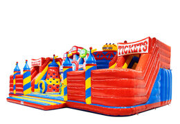 Lado de Slideworld rollercoaster con noria y boletos