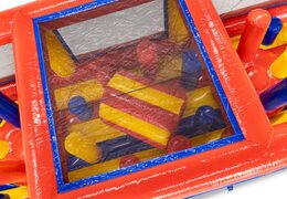 Módulo de pista de obstáculos rojo amarillo azul esquivador de pilares