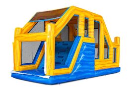 Módulo de salto base de circuito de obstáculos modular en tema de mármol