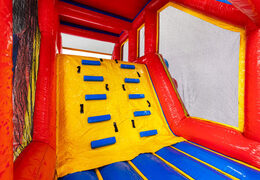 Pared de escalada en expansión de circuito de obstáculos autoconstruido Base Jump