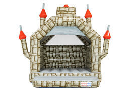 En venta, Castillo hinchable estándar en forma de A con tema Grey Brick