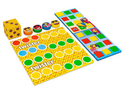 Juego colorido en la parte trasera de Softplay con temática de flamencos en Hawái