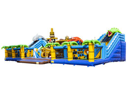 Gran parque de juegos inflable JB Inflatables con temática de mundo marino