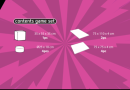 Contenido del set de juego Softplay en tema de cómic para comprar en JB