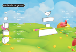 Contenido del set Large Softplay en tema de caramelos comprar en línea