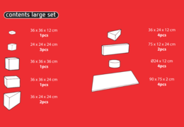 Compra en línea el contenido del set Softplay Large en tema de montaña rusa