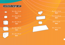 Compra en línea el contenido del set Softplay Large en tema Estándar