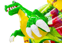 Figura 3D en el castillo hinchable Dubbelslide tema dinosaurio