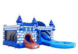 Lateral de Multiplay Dubbelslide con piscina en tema de castillo