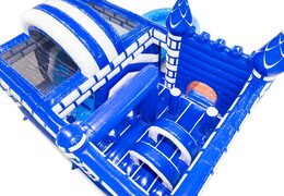 Castillo hinchable interior con arcos, pilares y sacos de boxeo en venta en JB