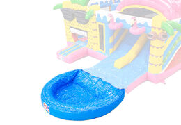 Piscina para castillos hinchables con doble tobogán en venta en JB en Meppel