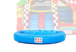 Piscina para castillos hinchables con doble tobogán en venta en JB en Meppel
