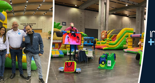 Valencia beurs met springkussens en andere inflatable producten van JB