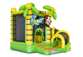 Compre un pequeño castillo inflable multijugador inflable de interior con un tema de jungla para niños. Ordene castillos inflables en línea en JB Hinchables España