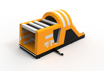 Ordene una carrera de obstáculos Roll Slide gigante con obstáculos para niños. Compre carreras de obstáculos inflables en línea ahora en JB Hinchables España