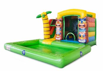 Compre el castillo hinchable de Hawaii multifuncional con mini salpicaduras en JB Hinchables España. Ordene hinchables en línea en JB Hinchables España