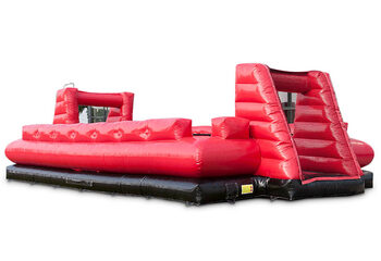 Comprar juego de futbol en vivo con piso con exclusivo sistema de deslizamiento de embarque. Pida ahora un futbolín inflable en línea en JB Inflatables Países Bajos