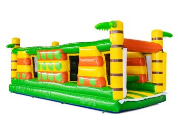 Módulo de circuito de obstáculos gate dodger con tema de palmera Jungla