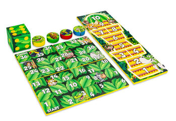 Juego colorido en la parte trasera de Softplay con temática de Jungla Dino