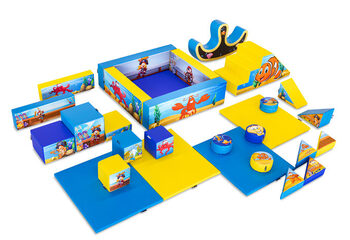 Set XXL de Softplay con temática de Piratas del Mar y bloques coloridos para jugar