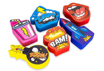 Juego de tema Softplay con imágenes cómicas de animales