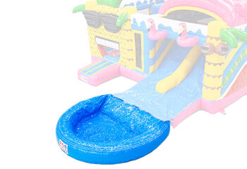 Piscina para castillos hinchables con doble tobogán en venta en JB en Meppel