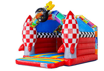 Juego inflable castillo hinchable A-frame en estilo cómic a la venta en JB Inflatables