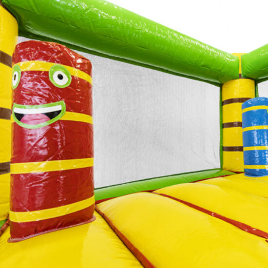 Klein springkussens worden steeds populairder - opblaasbare Mini Bounce Leeuw